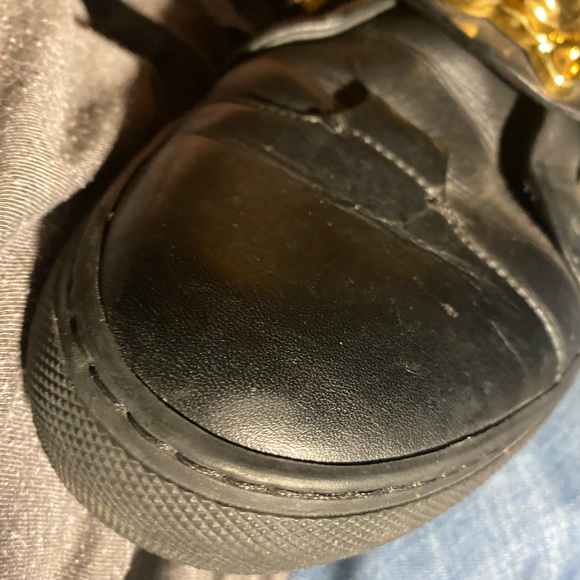 Versace Blue Leather Medusa High-Top Sneakers Size 45.5 - Picture 7 of 10